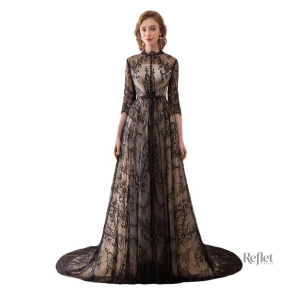 robe-longue-des-annee-30-1 Robe longue années 30 élégante et vintage