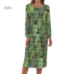 Robe Longue Années 70 élégante et colorée