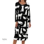 Robe années 70 à manches évasées
