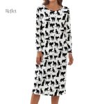 Robe hippie chic des années 70 colorée