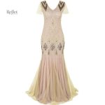 Robe longue femme style années 20 élégante et rétro