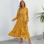 Robe Maxi Imprimé Floral Années 80