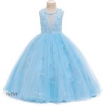Robe longue pour petite fille, look enchanteur