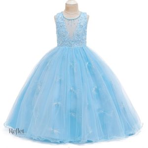 Robe longue pour petite fille, look enchanteur