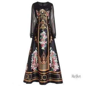 Robe années 70, design rétro, look bohème et fashion