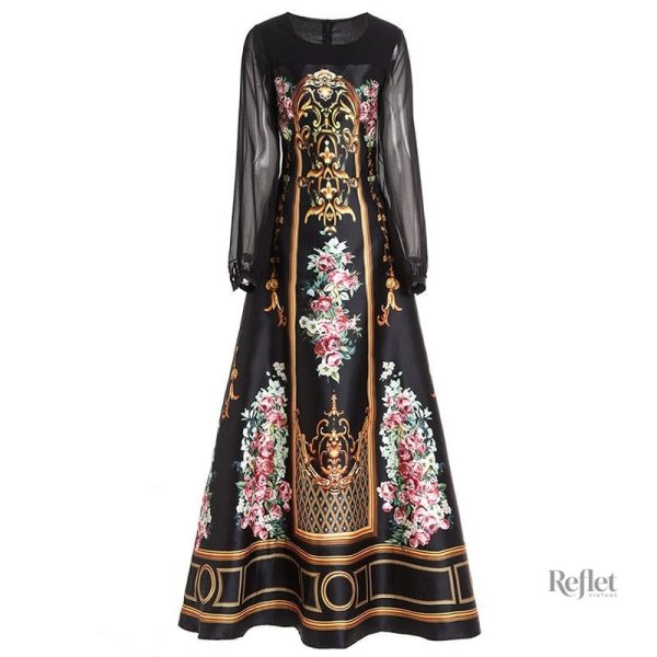 Robe années 70, design rétro, look bohème et fashion