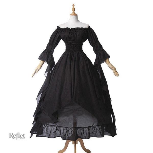 Robe fluide années 70 avec allure bohème