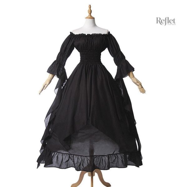 Robe longue aux couleurs nostalgiques des années 70