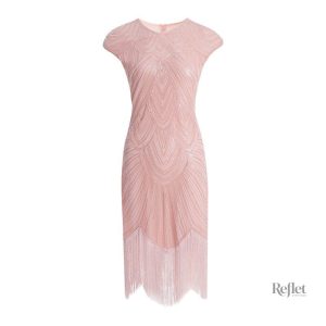 Robe élégante avec motifs rétro