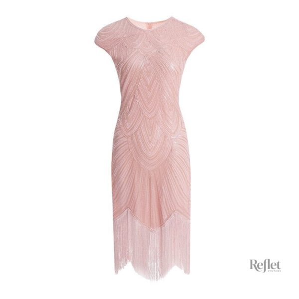 Robe élégante avec motifs rétro