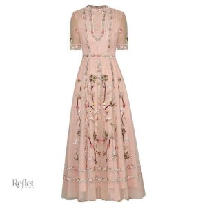 Robe longue années 70, style bohème