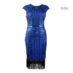 Robe longue à la mode des années 20 pour femmes