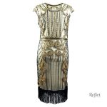 Robe d'époque des années 20 avec silhouette fluide