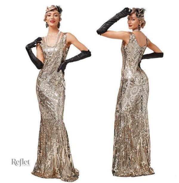 robe-longues-des-annees-20-1 Robe longue style années 20, élégante et vintage