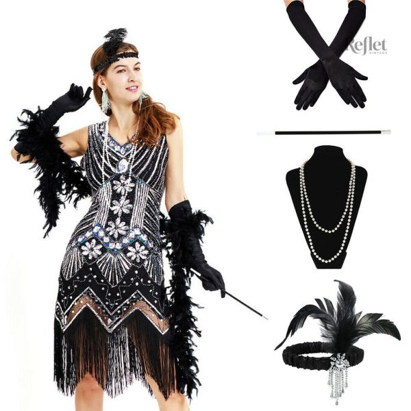 Robe rétro années 30, silhouette flatteuse avec détails raffinés