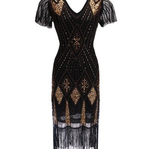 Robe manches années 20 élégante et vintage