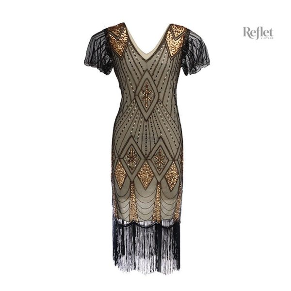 Robe à manches années 20 pour un look glamour