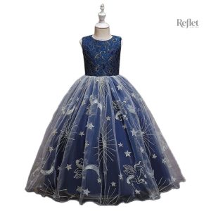 Tenue de cérémonie pour petite fille en style princesse