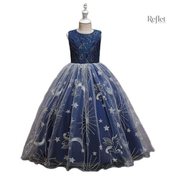 Tenue de cérémonie pour petite fille en style princesse