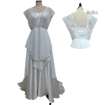 Robe de mariée vintage inspirée des années 20