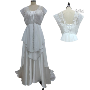 Robe de mariée vintage inspirée des années 20