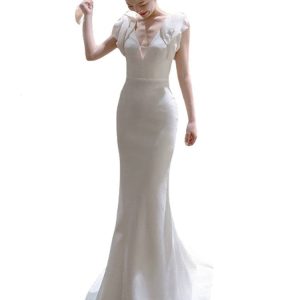 Robe de mariée vintage inspirée des années 20