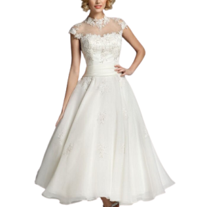 Robe mariage vintage années 40, élégante et classique