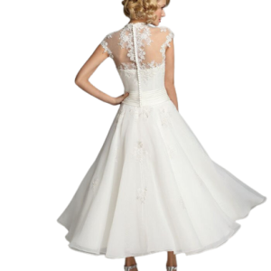 Robe de mariée rétro, style années 40, design chic et raffiné