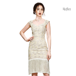 Robe mode années 20 élégante avec style rétro