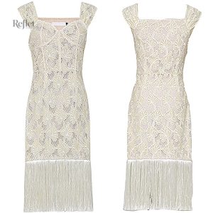 Robe d'inspiration années 20, design vintage chic