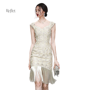 Robe festive année 20, parfaite pour une soirée rétro