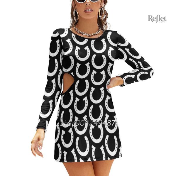 Robe à manches évasées, inspiration années 70