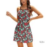 Robe à motifs psychédéliques des années 70