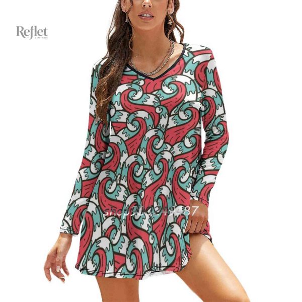 Robe aux couleurs vives des années 70