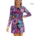 Robe tendance moulante des années 70