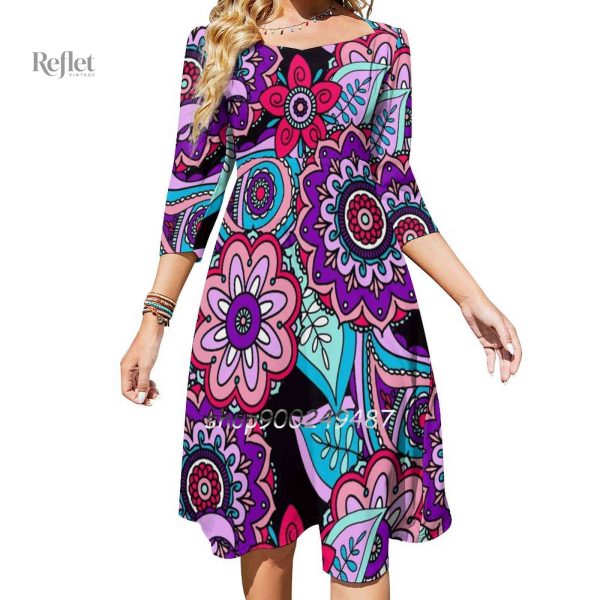 Robe chic année 70, coupe près du corps