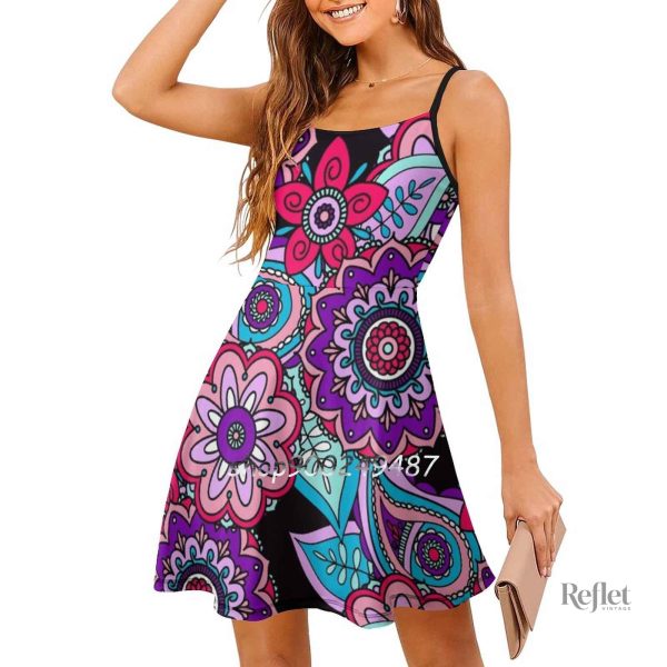 Robe colorée moulante, style disco