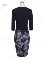 Robe rétro noire inspirée des années 80, mode intemporelle