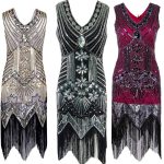 Robe noire rétro, design sans manches années 20