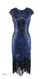 Robe années 20, coupe sans manches, look sophistiqué