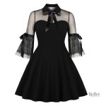 Robe noire chic inspirée des années 30