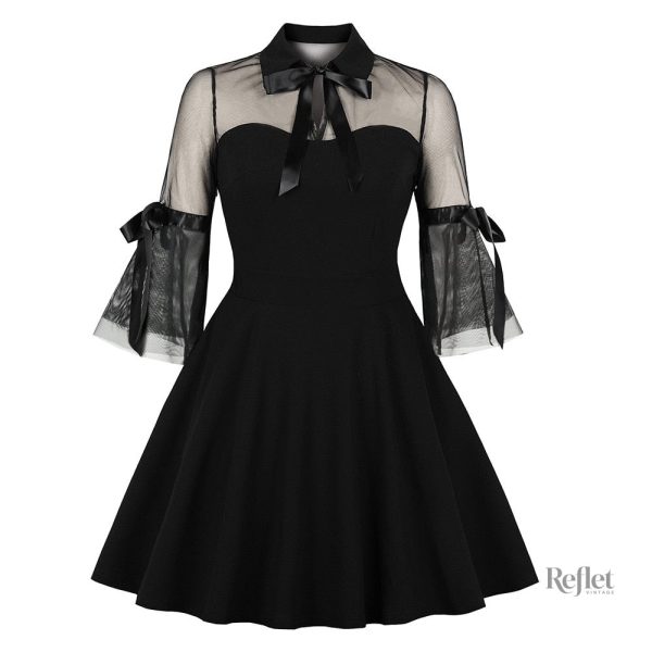 robe-noire-annee-30-1 Robe noire chic inspirée des années 30