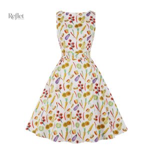 Robe vintage noire, silhouette classique des années 50