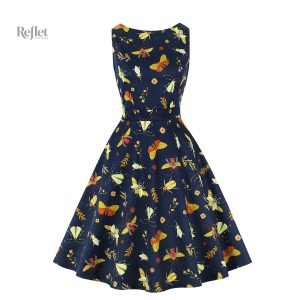 Robe noire rétro, parfaite pour les événements et soirées