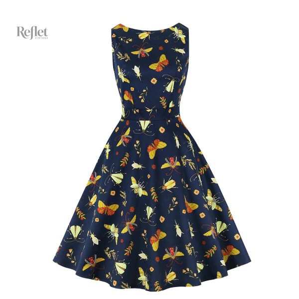 Robe noire rétro, parfaite pour les événements et soirées