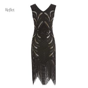 Robe noire inspirée des années 30