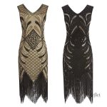 Robe vintage noire style années 30