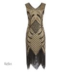 Robe élégante noire des années 30
