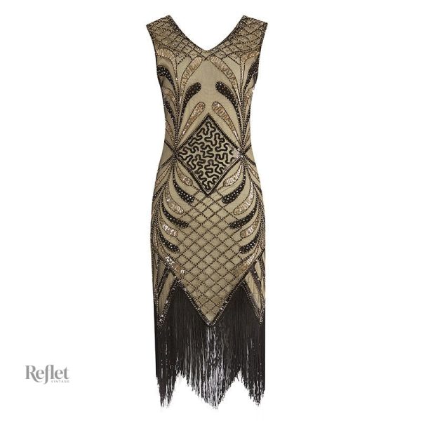 Robe élégante noire des années 30