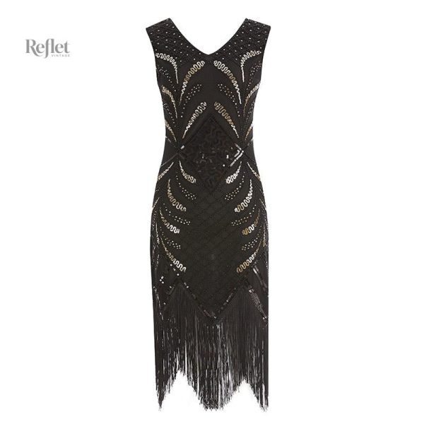 Mode années 30 : robe noire chic